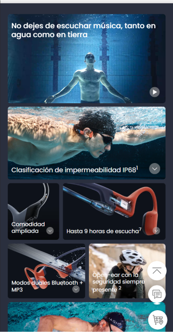 SHOKZ 移动端产品页